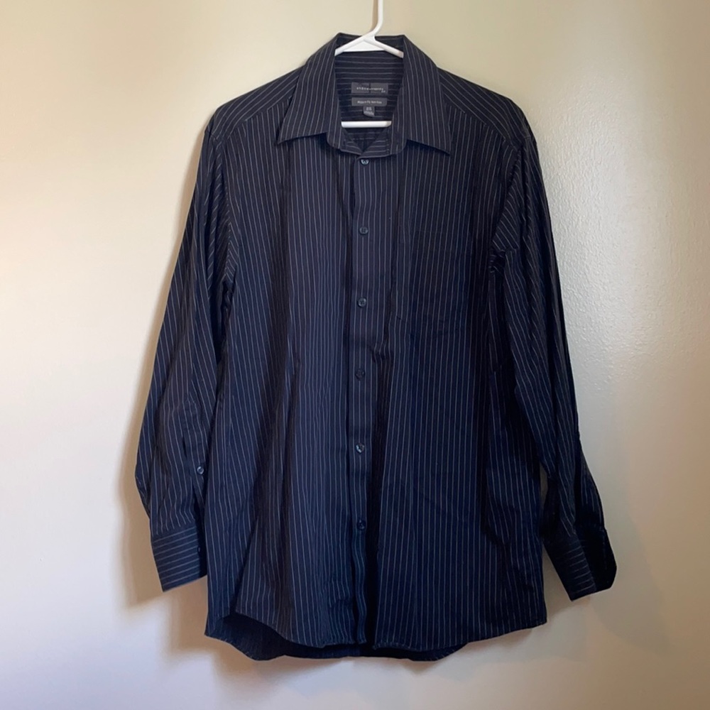 Mens pinstripe dress shirt